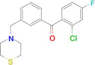 2-chloro-4-fluoro-3'-thiomorpholinomethyl benzophenone