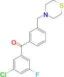 3-chloro-5-fluoro-3'-thiomorpholinomethyl benzophenone