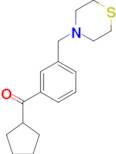 Cyclopentyl 3-(thiomorpholinomethyl)phenyl ketone