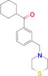 Cyclohexyl 3-(thiomorpholinomethyl)phenyl ketone