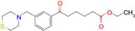 ethyl 6-oxo-6-[3-(thiomorpholinomethyl)phenyl]hexanoate