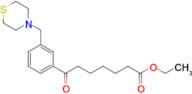 Ethyl 7-oxo-7-[3-(thiomorpholinomethyl)phenyl]heptanoate