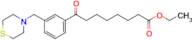 ethyl 8-oxo-8-[3-(thiomorpholinomethyl)phenyl]octanoate