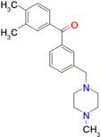 3,4-dimethyl-3'-(4-methylpiperazinomethyl) benzophenone
