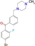 4-bromo-2-fluoro-3'-(4-methylpiperazinomethyl) benzophenone