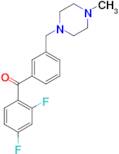 2,4-difluoro-3'-(4-methylpiperazinomethyl) benzophenone