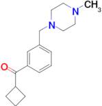 cyclobutyl 3-(4-methylpiperazinomethyl)phenyl ketone