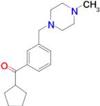 cyclopentyl 3-(4-methylpiperazinomethyl)phenyl ketone