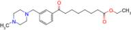 ethyl 8-[3-(4-methylpiperazinomethyl)phenyl]-8-oxooctanoate