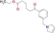 Ethyl 6-oxo-6-[3-(3-pyrrolinomethyl)phenyl]hexanoate