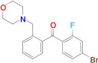 4-Bromo-2-fluoro-2'-morpholinomethyl benzophenone