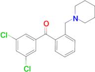 3,5-dichloro-2'-piperidinomethyl benzophenone