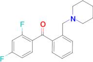 2,4-difluoro-2'-piperidinomethyl benzophenone