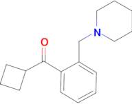 cyclobutyl 2-(piperidinomethyl)phenyl ketone