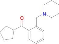 cyclopentyl 2-(piperidinomethyl)phenyl ketone