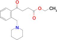 ethyl 4-oxo-4-[2-(piperidinomethyl)phenyl]butyrate