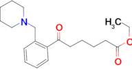 ethyl 6-oxo-6-[2-(piperidinomethyl)phenyl]hexanoate