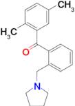 2,5-dimethyl-2'-pyrrolidinomethyl benzophenone