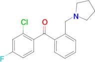 2-chloro-4-fluoro-2'-pyrrolidinomethyl benzophenone