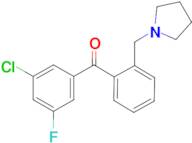 3-chloro-5-fluoro-2'-pyrrolidinomethyl benzophenone