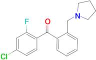 4-chloro-2-fluoro-2'-pyrrolidinomethyl benzophenone
