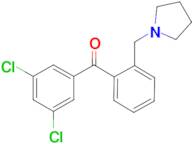 3,5-dichloro-2'-pyrrolidinomethyl benzophenone