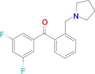 3,5-difluoro-2'-pyrrolidinomethyl benzophenone