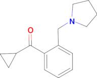 cyclopropyl 2-(pyrrolidinomethyl)phenyl ketone