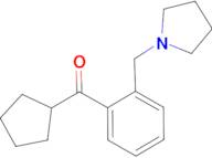cyclopentyl 2-(pyrrolidinomethyl)phenyl ketone