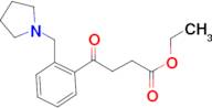 ethyl 4-oxo-4-[2-(pyrrolidinomethyl)phenyl]butyrate