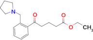 ethyl 5-oxo-5-[2-(pyrrolidinomethyl)phenyl]valerate