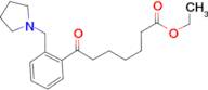 ethyl 7-oxo-7-[2-(pyrrolidinomethyl)phenyl]heptanoate