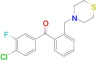 4-chloro-3-fluoro-2'-thiomorpholinomethyl benzophenone