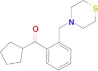 Cyclopentyl 2-(thiomorpholinomethyl)phenyl ketone