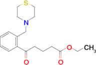 ethyl 5-oxo-5-[2-(thiomorpholinomethyl)phenyl]valerate