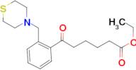 ethyl 6-oxo-6-[2-(thiomorpholinomethyl)phenyl]hexanoate