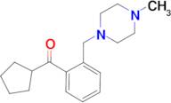 cyclopentyl 2-(4-methylpiperazinomethyl)phenyl ketone