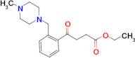 ethyl 4-[2-(4-methylpiperazinomethyl)phenyl]-4-oxobutyrate