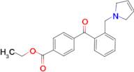 Ethyl 4-{2-[(2,5-dihydro-1H-pyrrol-1-yl)methyl]benzoyl}benzoate