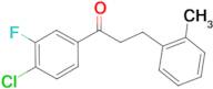 4'-chloro-3'-fluoro-3-(2-methylphenyl)propiophenone