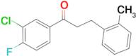 3'-chloro-4'-fluoro-3-(2-methylphenyl)propiophenone