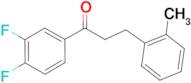 3',4'-difluoro-3-(2-methylphenyl)propiophenone