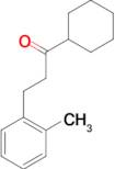 cyclohexyl 2-(2-methylphenyl)ethyl ketone