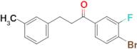 4'-bromo-3'-fluoro-3-(3-methylphenyl)propiophenone