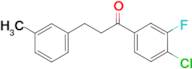 4'-chloro-3'-fluoro-3-(3-methylphenyl)propiophenone