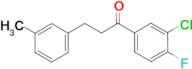 3'-chloro-4'-fluoro-3-(3-methylphenyl)propiophenone