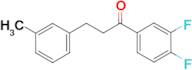 3',4'-difluoro-3-(3-methylphenyl)propiophenone