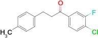 4'-chloro-3'-fluoro-3-(4-methylphenyl)propiophenone