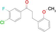 4'-chloro-3'-fluoro-3-(2-methoxyphenyl)propiophenone