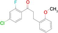4'-chloro-2'-fluoro-3-(2-methoxyphenyl)propiophenone